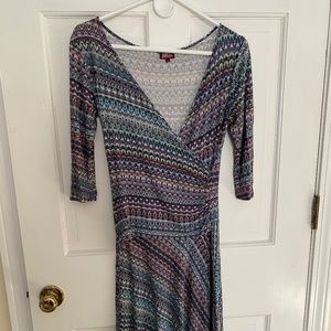 Salaam faux wrap dress